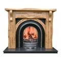 Log Arch wooden fireplaces